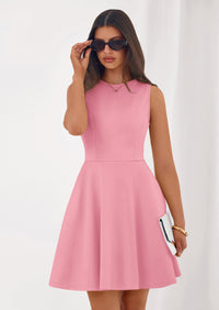 PRETTYGARDEN A Line Dresses for Women Elegant Classy Sleeveless Summer Short Tank Cocktail Party Spring Mini Dress PRETTYGARDEN