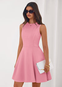 PRETTYGARDEN A Line Dresses for Women Elegant Classy Sleeveless Summer Short Tank Cocktail Party Spring Mini Dress PRETTYGARDEN