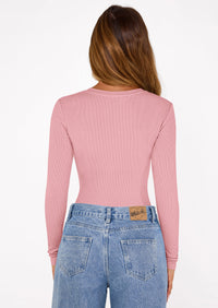 PRETTYGARDEN Bodysuits for Women 2025 Fall Long Sleeve Shirts Slim Fitted Basic Ribbed Layering Tops Fashion Winter Clothing PRETTYGARDEN