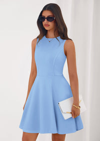 PRETTYGARDEN A Line Dresses for Women Elegant Classy Sleeveless Summer Short Tank Cocktail Party Spring Mini Dress PRETTYGARDEN