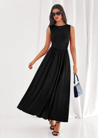 PRETTYGARDEN Summer Maxi Dresses for Women Sleeveless A Line Flowy Long Casual Sundress Wedding Guest Fashion Clothing PRETTYGARDEN