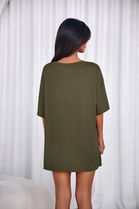 PRETTYGARDEN 2 Piece Sets for Women Summer Lounge Short Set Spring Matching Biker Shorts V Neck Oversized Shirt Clothing PRETTYGARDEN