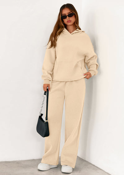 PRETTYGARDEN Women's 2 Piece Outfits Fall Sweatsuits Oversized Hoodies Wide Leg Sweatpants Tracksuits Lounge Matching Sets PRETTYGARDEN