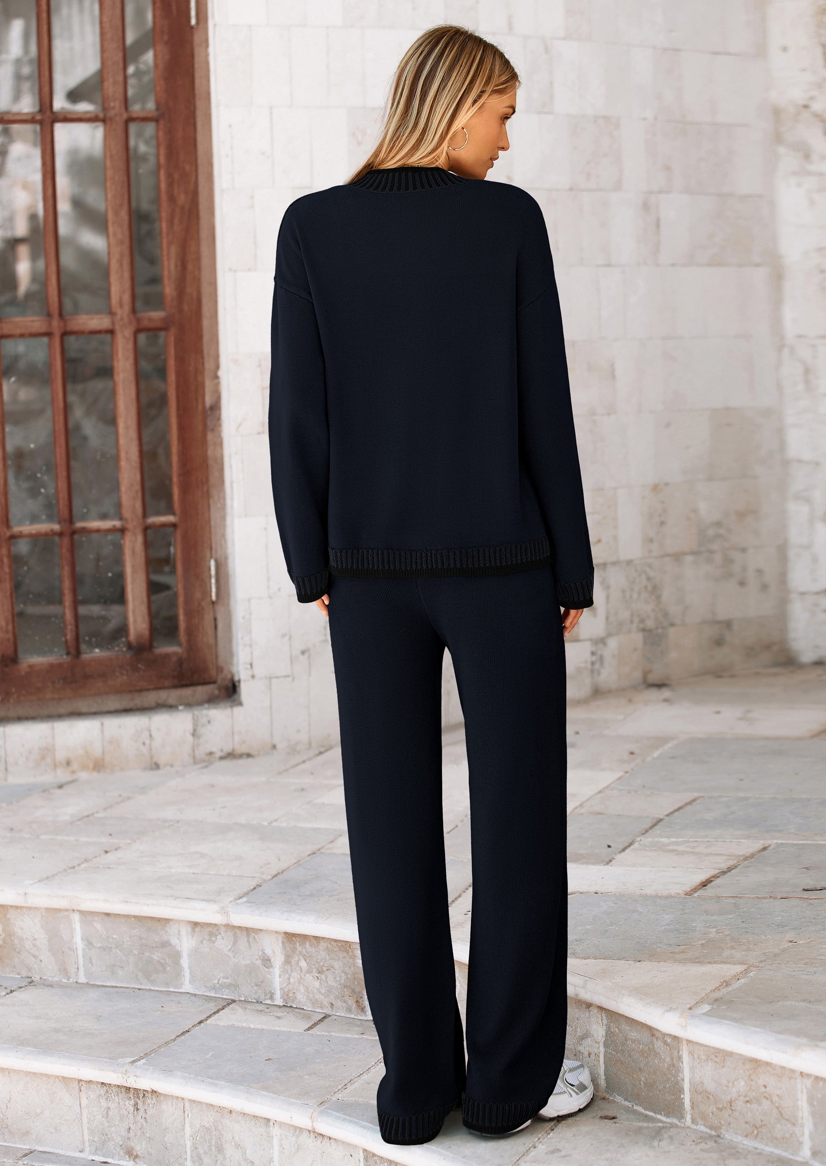 PRETTYGARDEN Lounge Sets for Women Fall Loungewear 2 Piece Outfits Cardigan Sweaters Track Suit Matching Winter Clothing