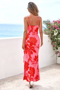 PRETTYGARDEN Women's Summer Floral Maxi Dress Spaghetti Strap Mesh Spring Wedding Guest Dresses Beach Vacation Sundress PRETTYGARDEN