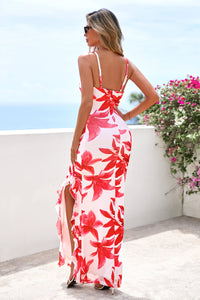 PRETTYGARDEN Women's Summer Floral Maxi Dress Spaghetti Strap Mesh Spring Wedding Guest Dresses Beach Vacation Sundress PRETTYGARDEN