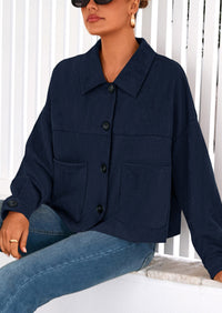 PRETTYGARDEN Women's Faux Suede Cropped Jacket Casual Lightweight Fall Fashion Winter Coats Outerwear Trendy Clothes