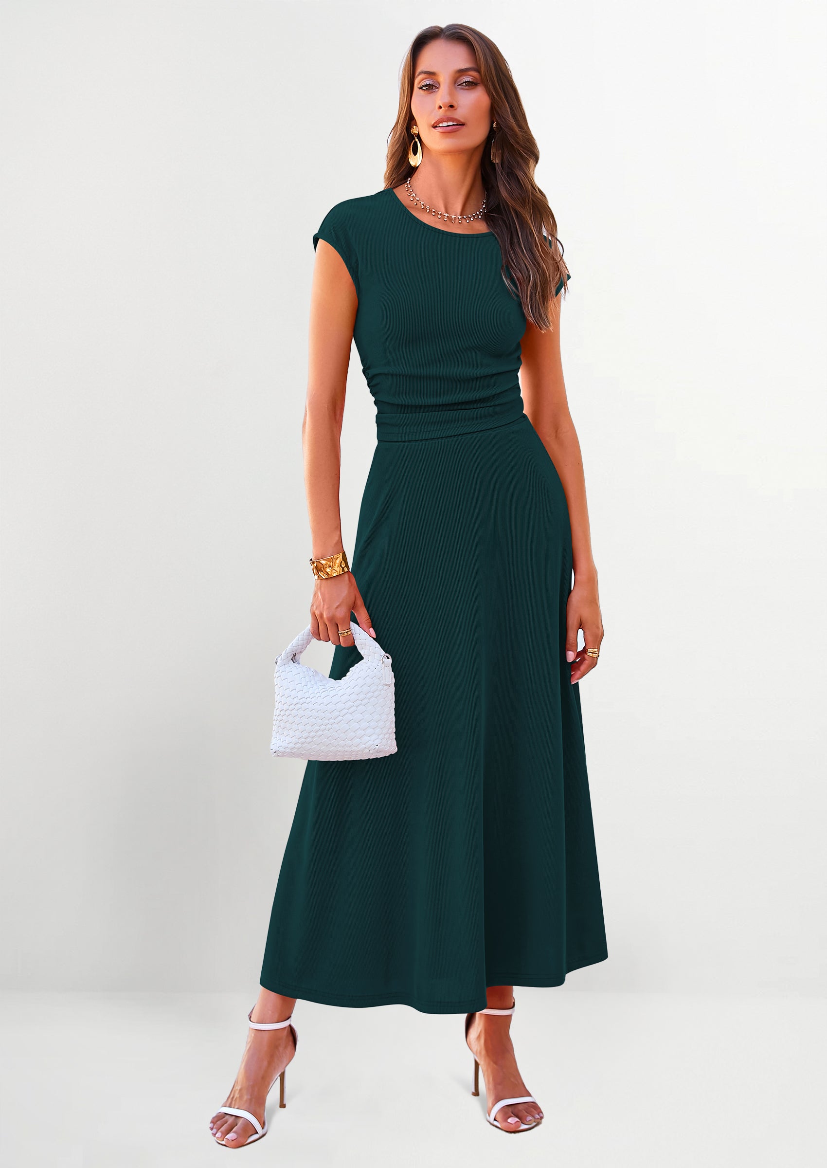 PRETTYGARDEN Summer Two Piece Skirt Set for Women Dressy Casual Knit Matching Travel Spring Vacation Lounge Outfits