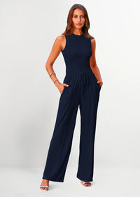 PRETTYGARDEN Women's Summer 2 Piece Loungewear Set Cropped Tank Top Wide Leg Sweatpants Tracksuit Casual Outfits