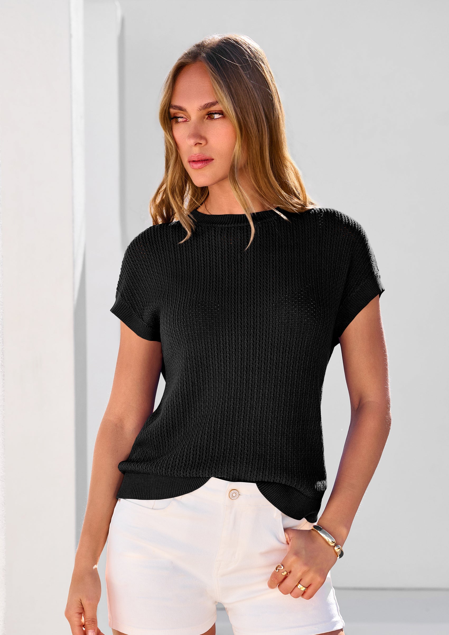 PRETTYGARDEN Women Spring Sweater Vest Business Casual Tank Top Lightweight Cap Sleeve Knit Shirts Trendy Summer Outfits PRETTYGARDEN