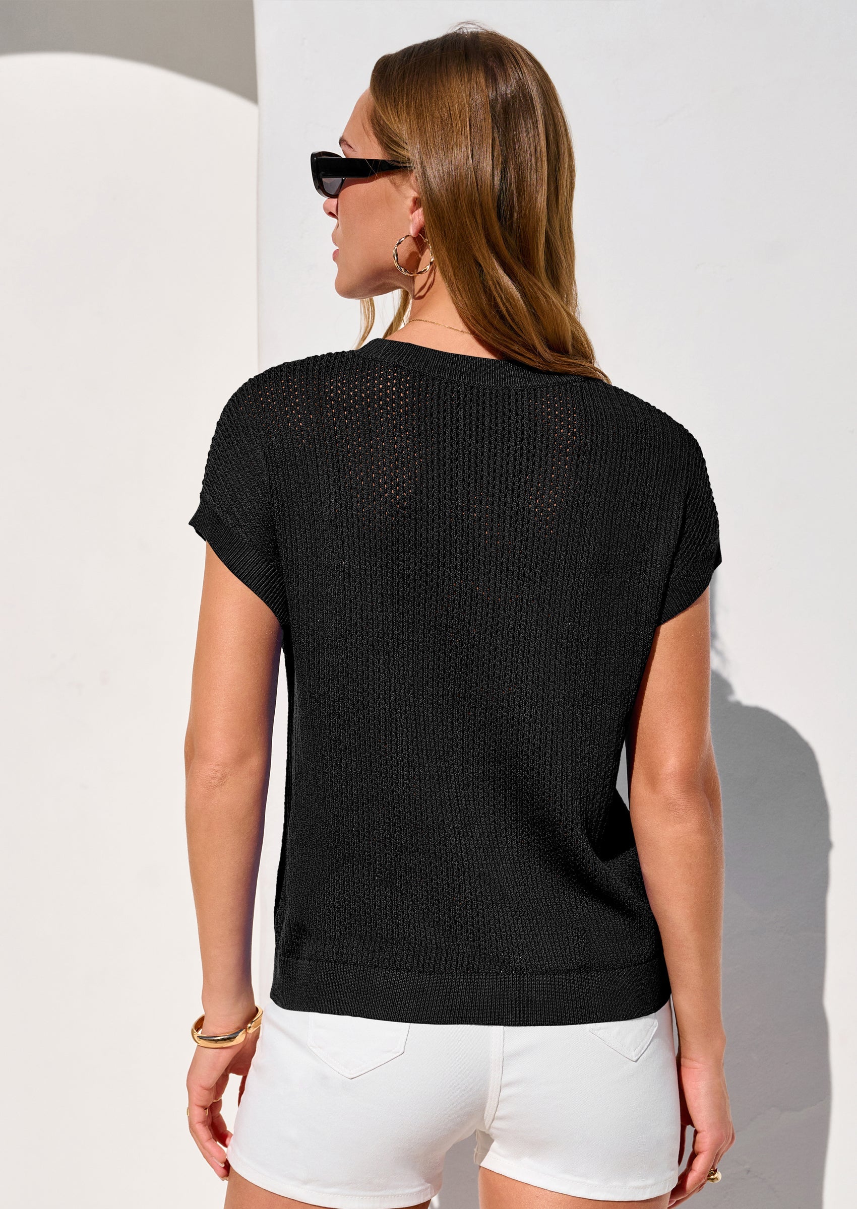 PRETTYGARDEN Women Spring Sweater Vest Business Casual Tank Top Lightweight Cap Sleeve Knit Shirts Trendy Summer Outfits PRETTYGARDEN