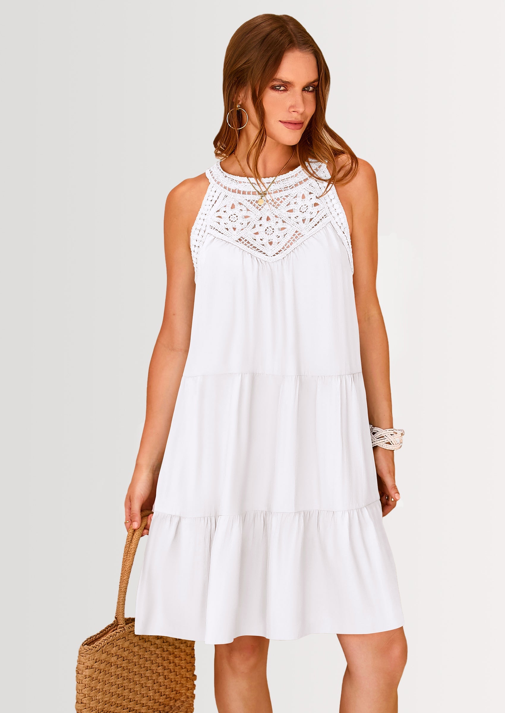 BTFBM Women Summer Halter Dresses Casual Spring 2025 Sleeveless A-Line PRETTYGARDEN BTFBM Women Summer Halter Dresses Casual Spring 2025 Sleeveless A-Line PRETTYGARDEN