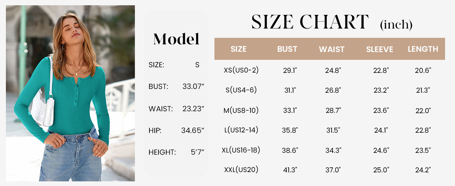 PRETTYGARDEN Women's Fall Long Sleeve Henley T Shirts Button Ribbed Knit Slim Fit Basic Tops Blouse Casual Outfits