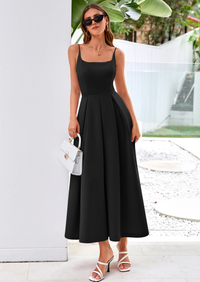 PRETTYGARDEN Cocktail Dresses for Women Spring Elegant Ruffle A Line Long Flowy Summer Formal Wedding Guest Maxi Dress PRETTYGARDEN