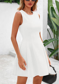 PRETTYGARDEN Women's Short Summer Dress Elegant Classy A Line Sleeveless Tank Graduation Cocktail Party Mini Dresses