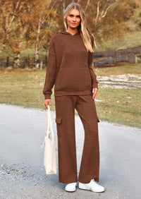 PRETTYGARDEN 2 Piece Sets For Women Fall Sweatsuits Outfits Lounge Matching Hoodie Set Travel Track Suits Winter Clothes