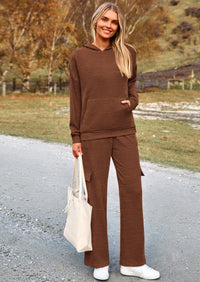 PRETTYGARDEN 2 Piece Sets For Women Fall Sweatsuits Outfits Lounge Matching Hoodie Set Travel Track Suits Winter Clothes