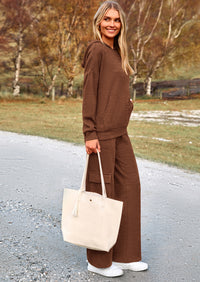 PRETTYGARDEN 2 Piece Sets For Women Fall Sweatsuits Outfits Lounge Matching Hoodie Set Travel Track Suits Winter Clothes