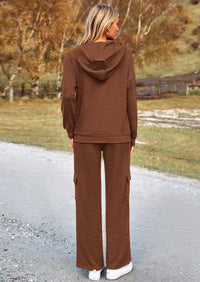 PRETTYGARDEN 2 Piece Sets For Women Fall Sweatsuits Outfits Lounge Matching Hoodie Set Travel Track Suits Winter Clothes