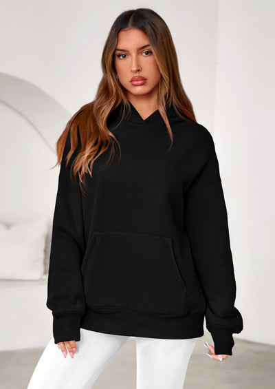 PRETTYGARDEN Womens Oversized Hoodies Fleece Hooded Sweatshirts Long Sleeve Pullover Tops Fall Outfits Winter Clothes