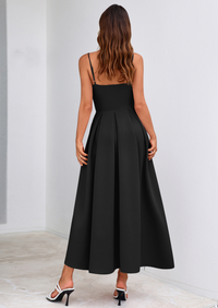 PRETTYGARDEN Cocktail Dresses for Women Spring Elegant Ruffle A Line Long Flowy Summer Formal Wedding Guest Maxi Dress PRETTYGARDEN