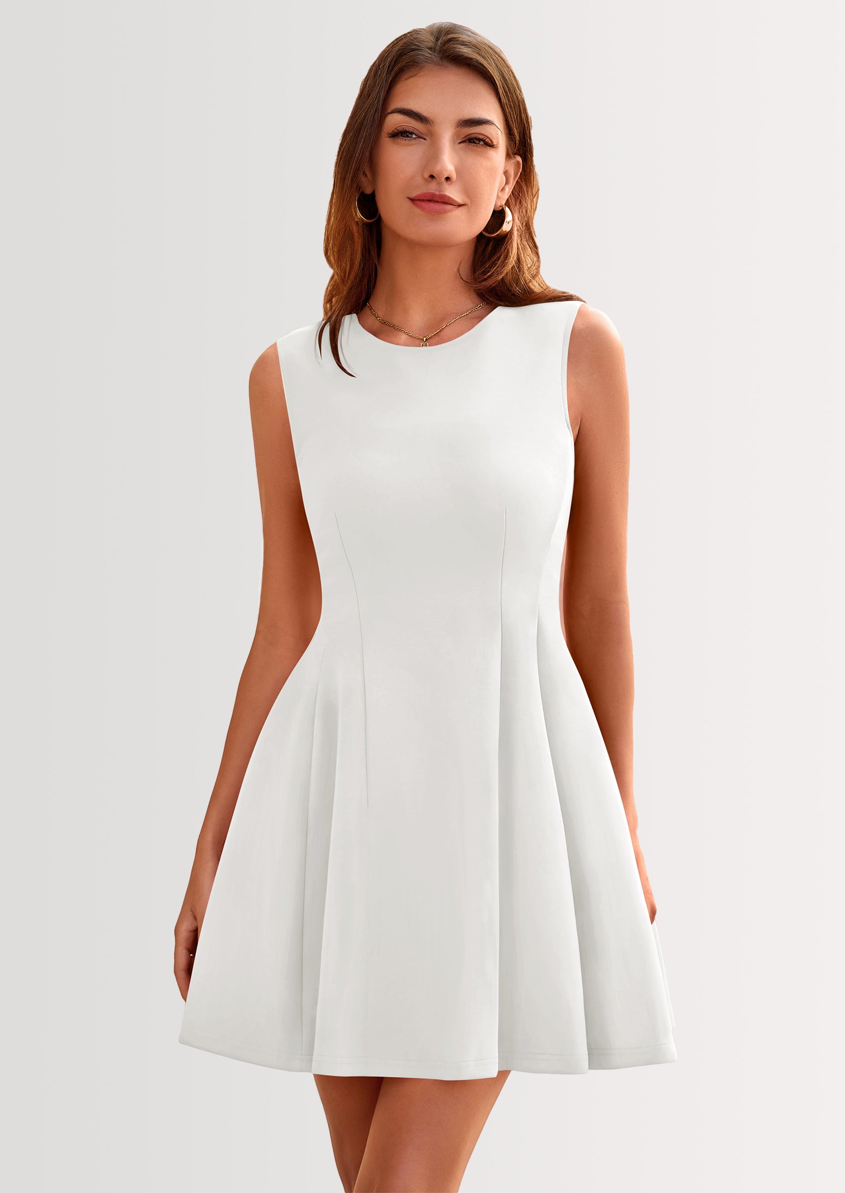 PRETTYGARDEN Women's Short Summer Dress Elegant Classy A Line Sleeveless Tank Graduation Cocktail Party Mini Dresses