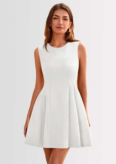 PRETTYGARDEN Women's Short Summer Dress Elegant Classy A Line Sleeveless Tank Graduation Cocktail Party Mini Dresses