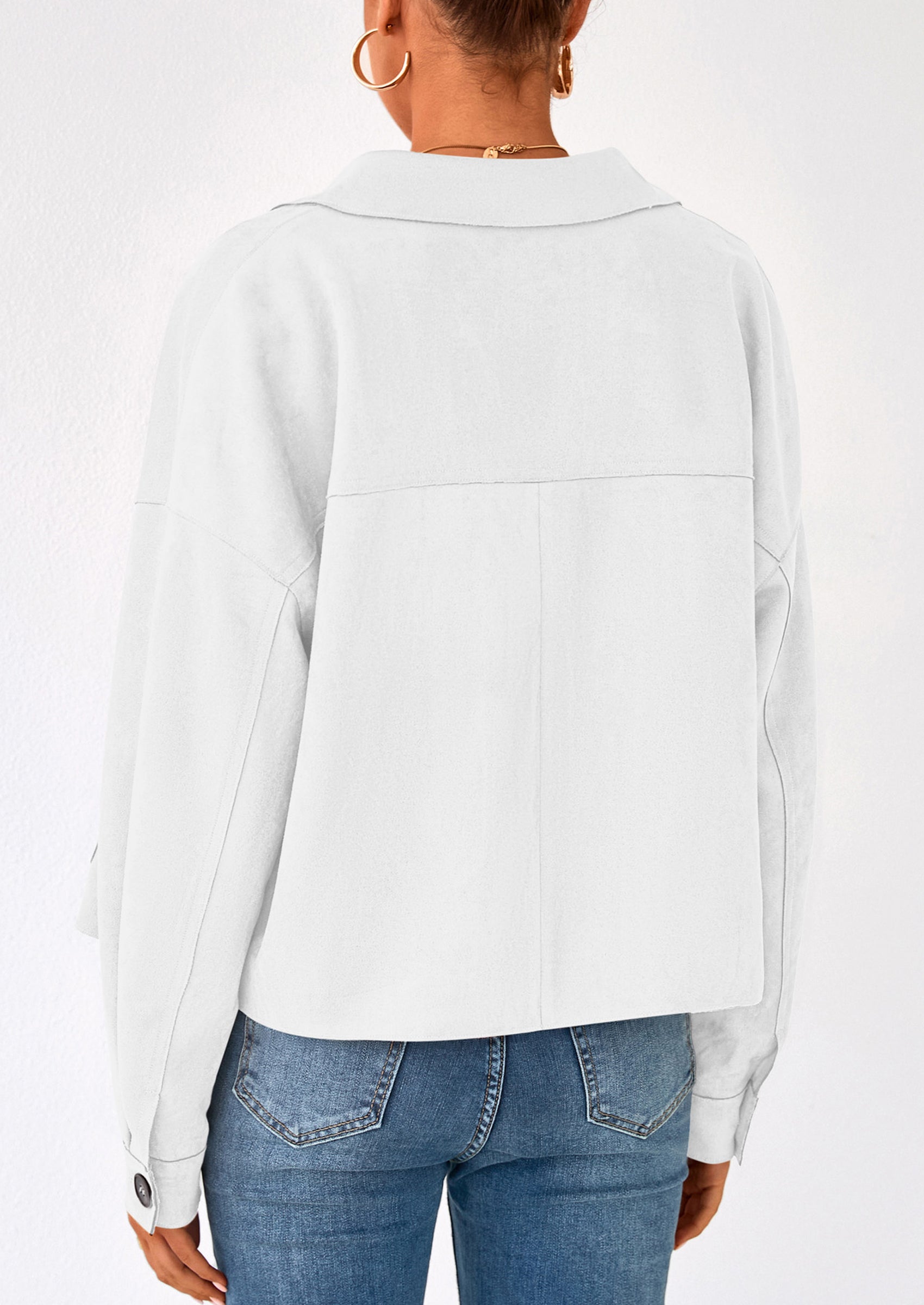 PRETTYGARDEN Women's Faux Suede Cropped Jacket Casual Lightweight Fall Fashion Winter Coats Outerwear Trendy Clothes