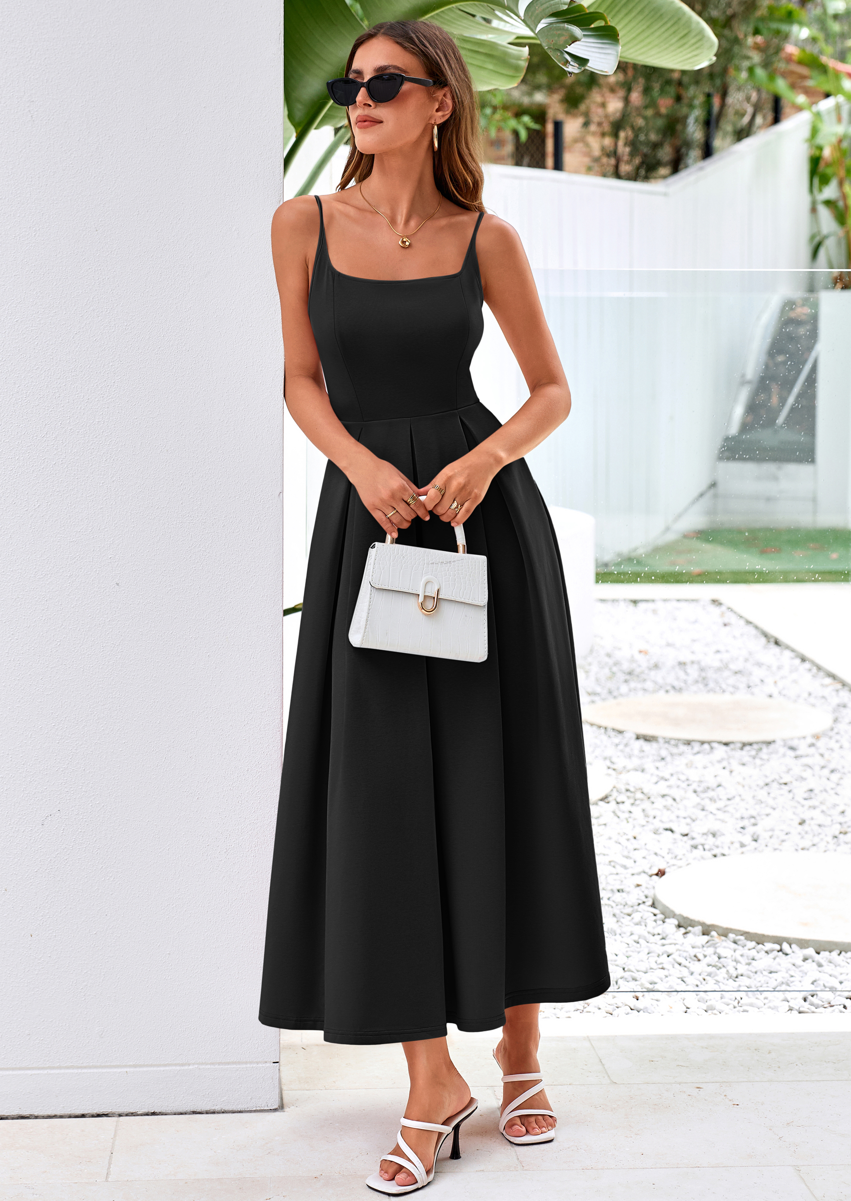 PRETTYGARDEN Cocktail Dresses for Women Spring Elegant Ruffle A Line Long Flowy Summer Formal Wedding Guest Maxi Dress PRETTYGARDEN