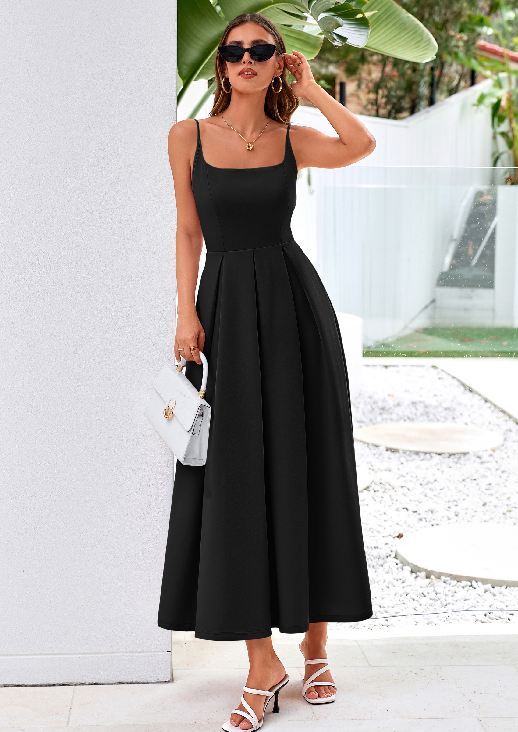 PRETTYGARDEN Cocktail Dresses for Women Spring Elegant Ruffle A Line Long Flowy Summer Formal Wedding Guest Maxi Dress PRETTYGARDEN