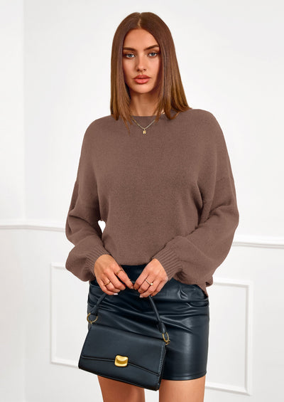 PRETTYGARDEN Women's Fall Oversized Sweaters Dressy Casual Long Sleeve Chunky Knit Winter Pullover Tops Holiday Outfits PRETTYGARDEN