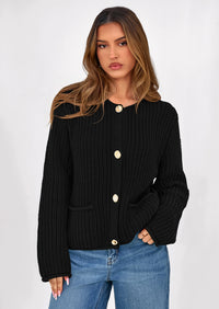 PRETTYGARDEN Cardigan Sweaters for Women Trendy Oversized Knit Chunky Button Cardigans Fall Winter Outfits with Pockets