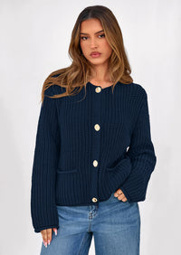 PRETTYGARDEN Cardigan Sweaters for Women Trendy Oversized Knit Chunky Button Cardigans Fall Winter Outfits with Pockets