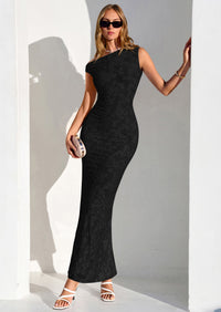 PRETTYGARDEN Womens Floral One Shoulder Maxi Dress Summer Spring Bodycon Ruched Side Slit Elegant Cocktail Party Dresses PRETTYGARDEN