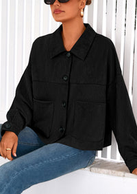 PRETTYGARDEN Women's Faux Suede Cropped Jacket Casual Lightweight Fall Fashion Winter Coats Outerwear Trendy Clothes