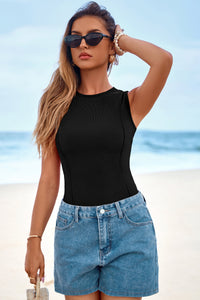 PRETTYGARDEN Tank Top for Women Summer Casual Sleeveless Ribbed Slim Fitted Basic Tee Shirts Spring Fashion Y2k Clothes PRETTYGARDEN