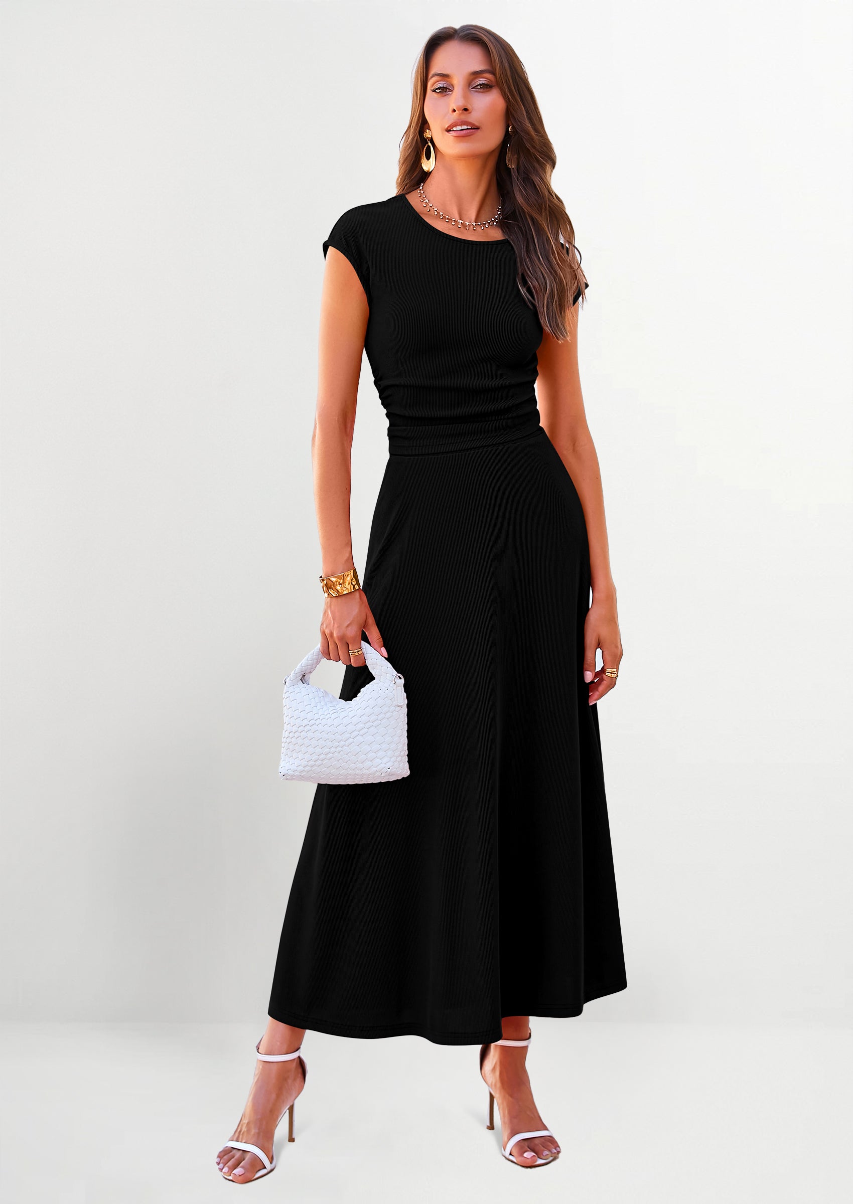 PRETTYGARDEN Summer Two Piece Skirt Set for Women Dressy Casual Knit Matching Travel Spring Vacation Lounge Outfits