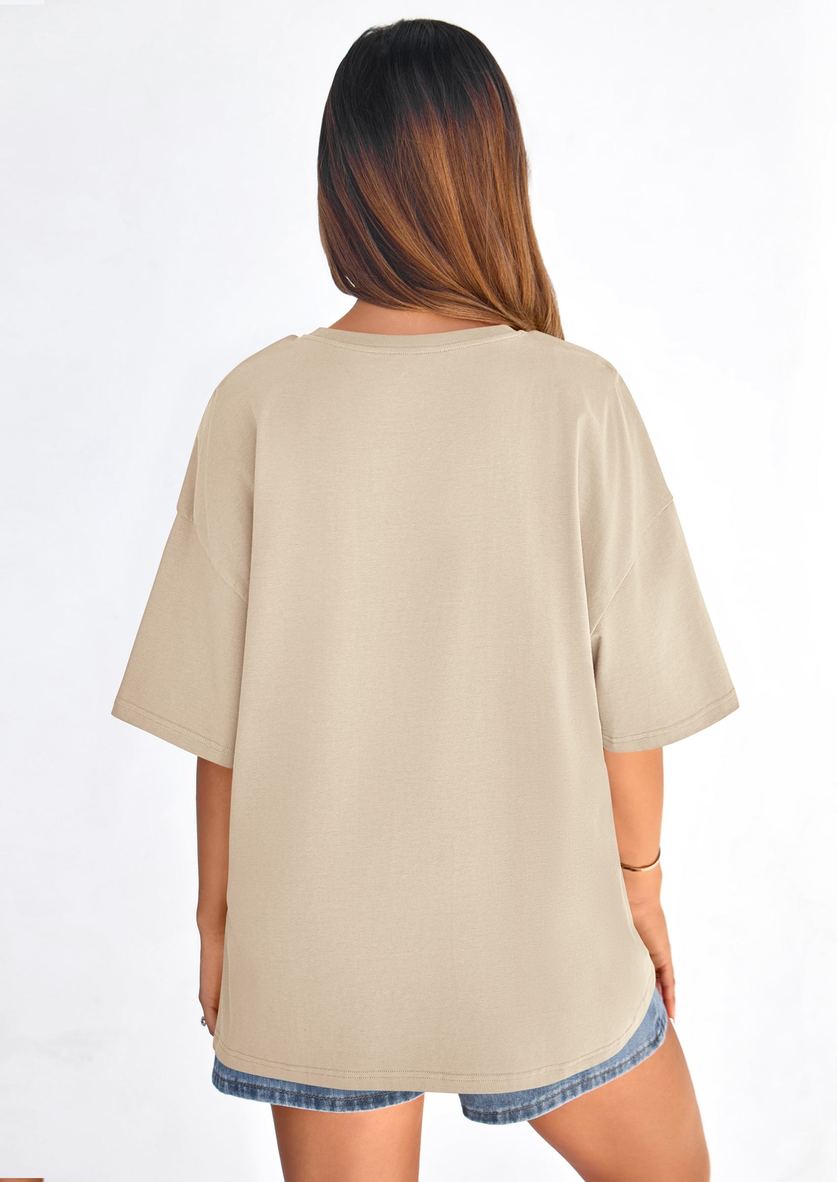 PRETTYGARDEN Women's Spring Going Out Tops Casual Short Sleeve Crewneck Loose Fit Basic Cute Tee Shirts Summer Outfits PRETTYGARDEN