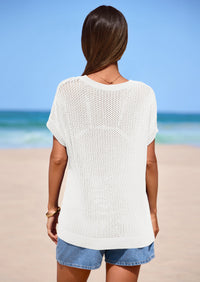 PRETTYGARDEN Women Spring Sweater Vest Business Casual Tank Top Lightweight Cap Sleeve Knit Shirts Trendy Summer Outfits PRETTYGARDEN