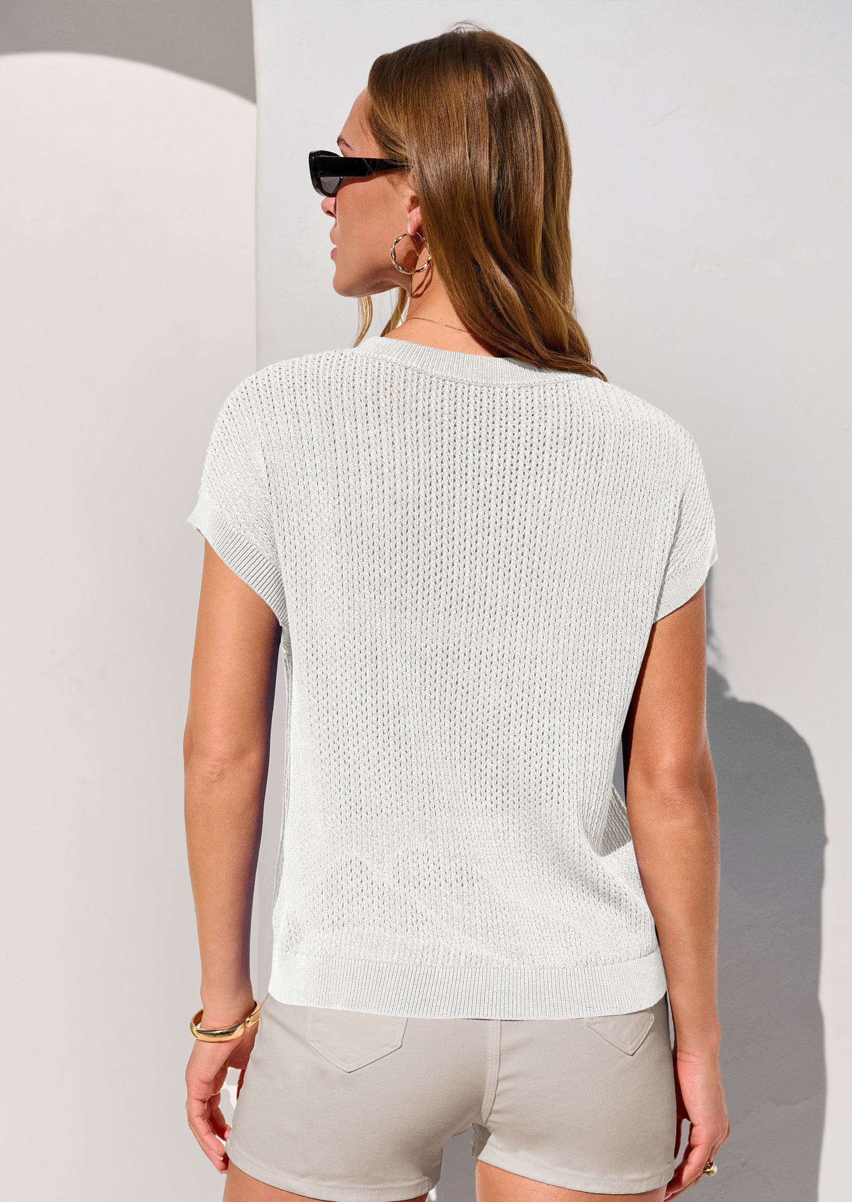 PRETTYGARDEN Women Spring Sweater Vest Business Casual Tank Top Lightweight Cap Sleeve Knit Shirts Trendy Summer Outfits PRETTYGARDEN