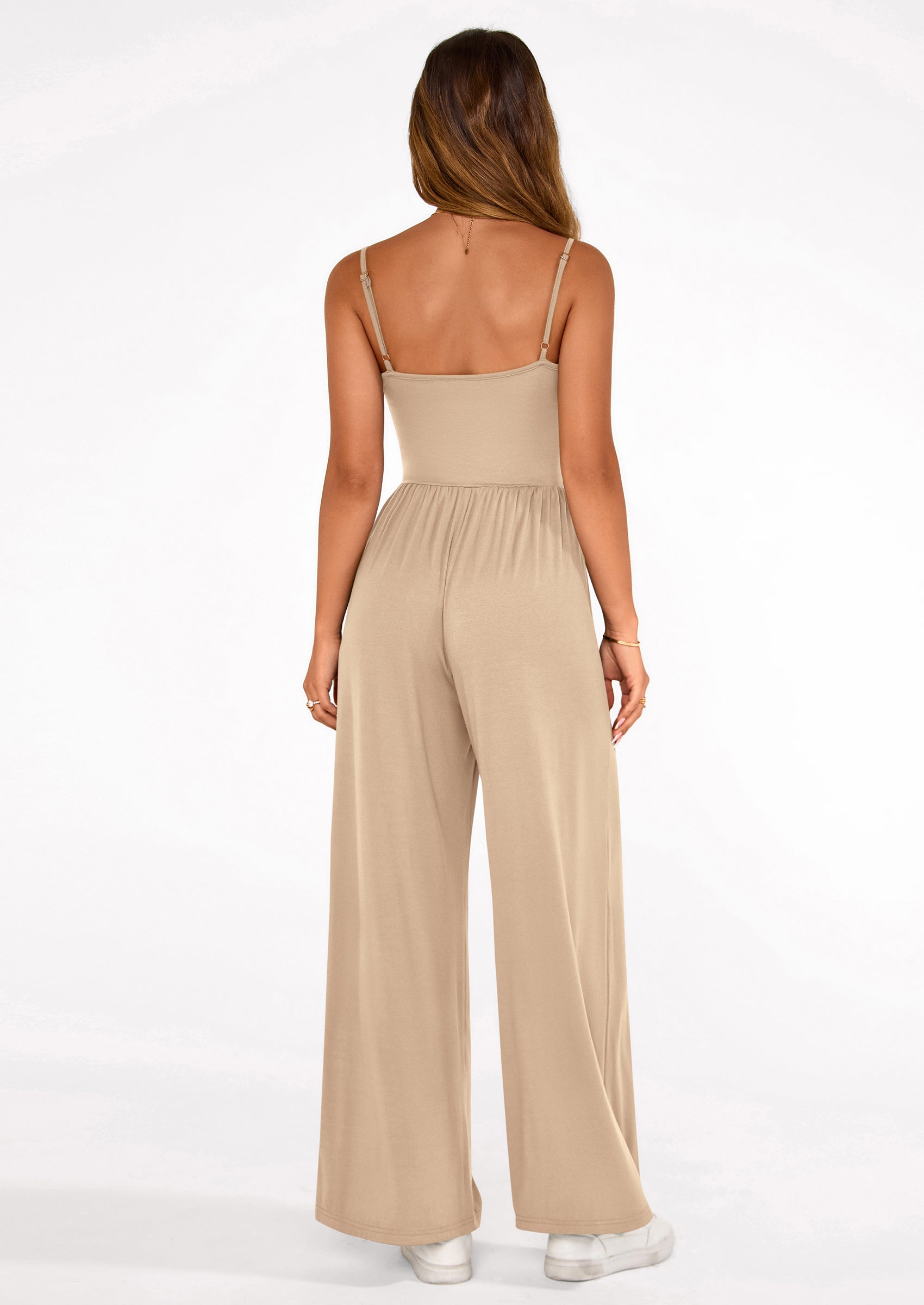 PRETTYGARDEN Summer Jumpsuits for Women Casual Wide Leg Date Night Rompers Sleeveless Beach Vacation One Piece Outfits PRETTYGARDEN