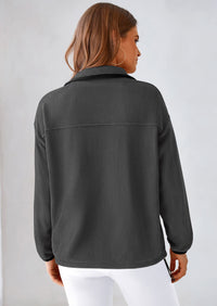 BTFBM Women's Fleece Jackets Fall Winter Clothes 2025 Stand Collar Outwear Jacket Zip Up Casual Fuzzy Coats Pockets PRETTYGARDEN