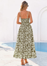 PRETTYGARDEN Womens Spring Boho Maxi Dress Eyelet Floral Long Flowy Sundresses Summer Beach Vacation Clothes PRETTYGARDEN