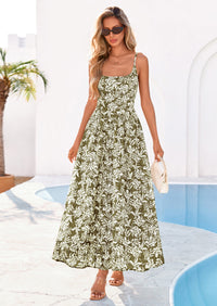 PRETTYGARDEN Womens Spring Boho Maxi Dress Eyelet Floral Long Flowy Sundresses Summer Beach Vacation Clothes PRETTYGARDEN