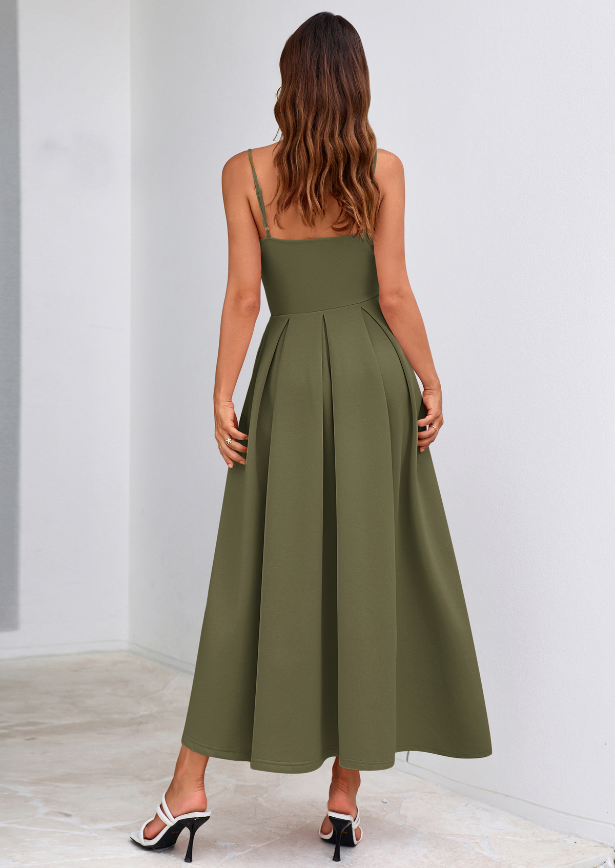 PRETTYGARDEN Cocktail Dresses for Women Spring Elegant Ruffle A Line Long Flowy Summer Formal Wedding Guest Maxi Dress PRETTYGARDEN