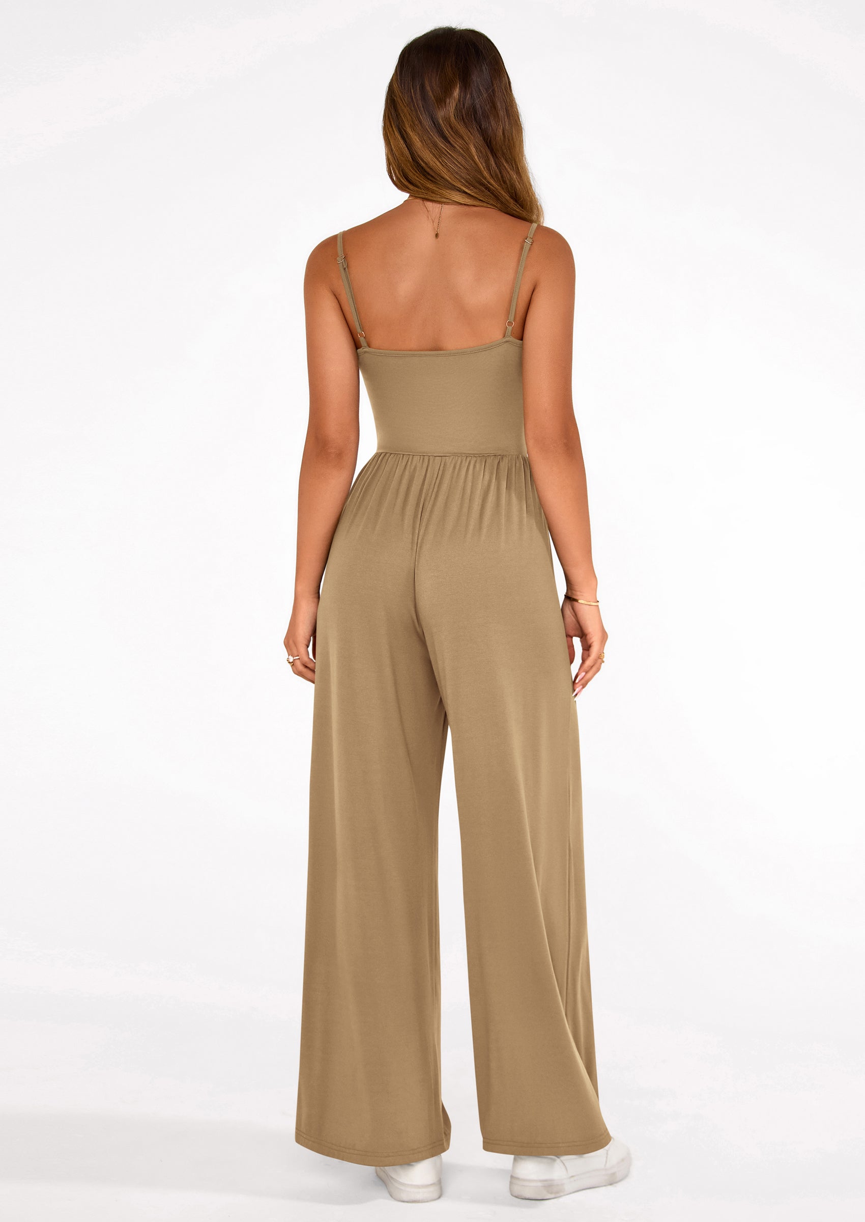 PRETTYGARDEN Summer Jumpsuits for Women Casual Wide Leg Date Night Rompers Sleeveless Beach Vacation One Piece Outfits PRETTYGARDEN