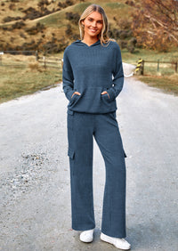 PRETTYGARDEN 2 Piece Sets For Women Fall Sweatsuits Outfits Lounge Matching Hoodie Set Travel Track Suits Winter Clothes