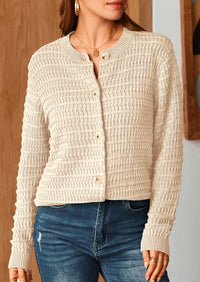 PRETTYGARDEN Women's Knit Cardigan Sweaters Casual Long Sleeve Open Front Button Down Trendy Jackets Outerwear