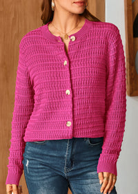 PRETTYGARDEN Women's Knit Cardigan Sweaters Casual Long Sleeve Open Front Button Down Trendy Jackets Outerwear