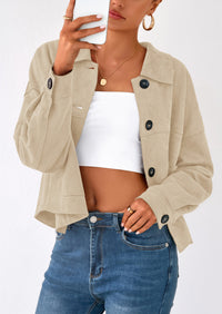 PRETTYGARDEN Women's Faux Suede Cropped Jacket Casual Lightweight Fall Fashion Winter Coats Outerwear Trendy Clothes